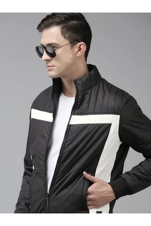 SPYKAR Men Black White Insulator Padded Jacket