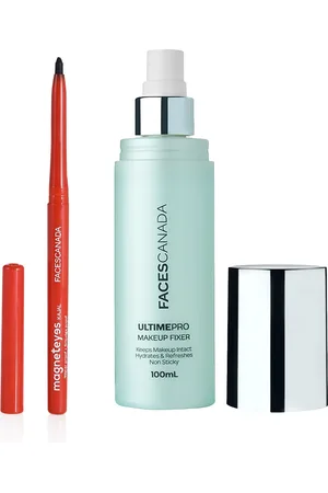 FACES CANADA Set of Ultime Pro Makeup Fixer & Magneteyes Kajal - Black 01