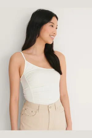 NA-KD Women White One Shoulder Top