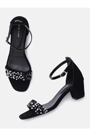 Marc Loire Women Black Solid Sandals