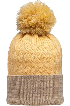 513 Clothing Women Yellow Knitted Beanie Cap