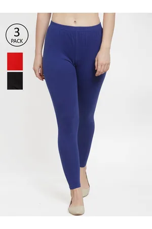 GRACIT Women Pack of 3 Solid Ankle-Length Leggings