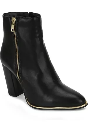 Truffle Collection Black Block Heeled Boots