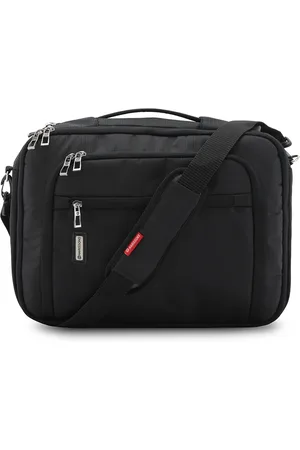 Harissons Unisex Black Messenger Bag