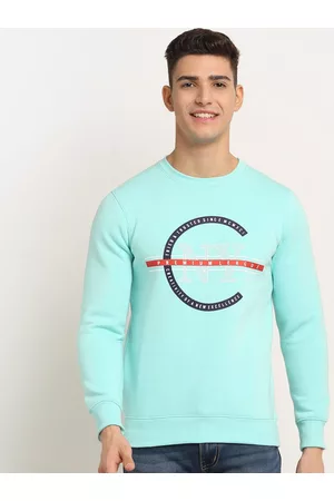Rodamo Men Blue Printed Sweatshirt