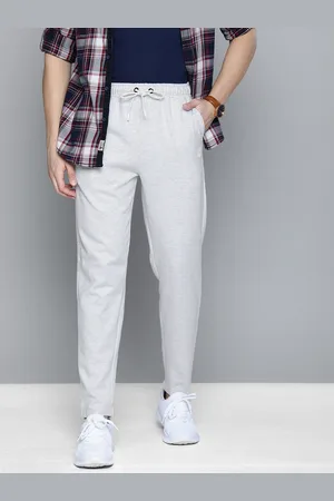 HARVARD Men Grey Melange Solid Tapered Style Track Pants
