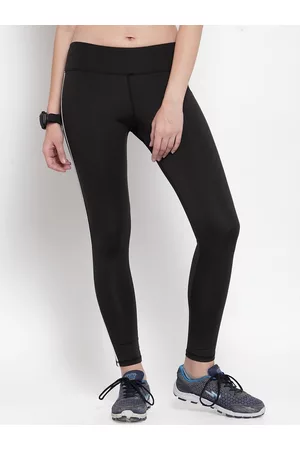 Boston Club Women Black & White Solid Skinny-Fit Tights