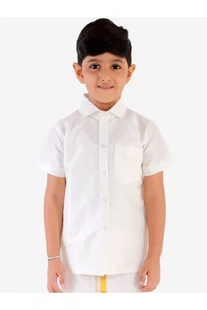 Vastramay Boys White Casual Shirt