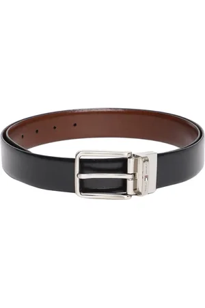 Tommy Hilfiger Men Black & Brown Solid Reversible Leather Belt