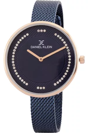Daniel Klein Women Blue Embellished Dial Bracelet Style Straps Analogue Watch DK.1.12773-5