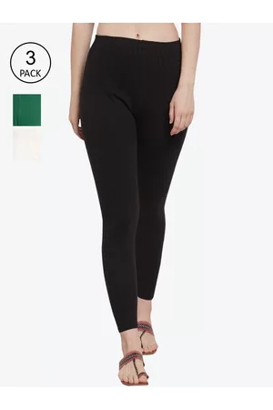 GRACIT Women Pack of 3 Solid Ankle-Length Leggings