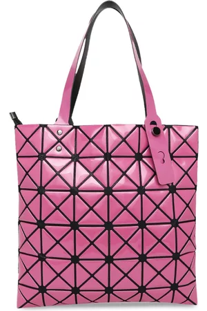 BAOMI Grey Geometric Textured PU Shopper Tote Bag
