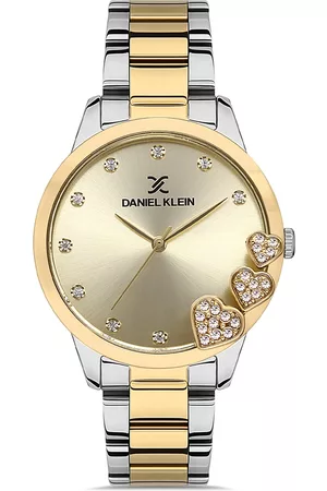 Daniel Klein Trendy Women Gold Dial & Multicolor Straps Analogue Watch-DK.1.13239-5_OR