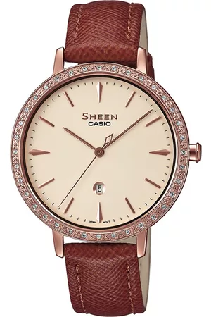 Casio Women Rose Gold Analogue Watch SH229