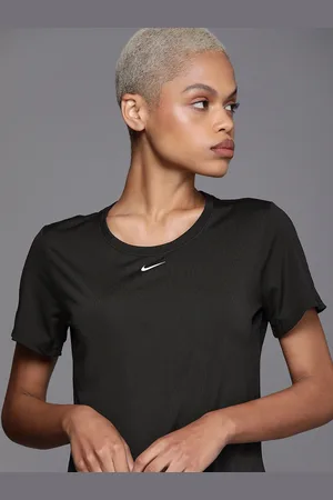 Nike Black Brand Logo Dri-FIT Standard Fit ONE DF SS STD Regular Top