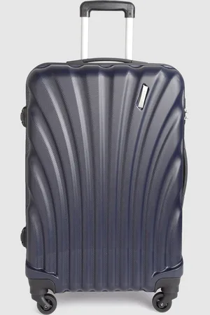 Teakwood Leathers Wave Textured Large Hard Trolley Bag 75 CM