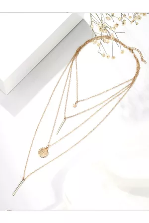 YouBella Women Gold-Toned & Plated Layered Necklace