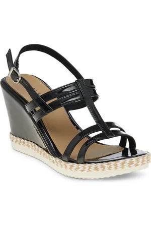Wet Blue Women Black Solid Wedges