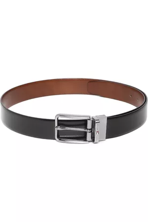 Tommy Hilfiger Men Black & Brown Solid Reversible Belt