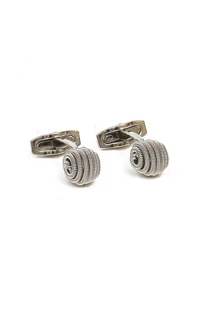 Calvadoss Silver-Toned Premium Cufflink