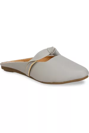 Denill Women Grey Mules Flats