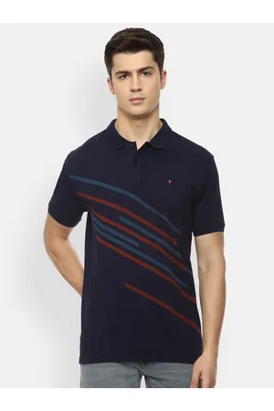 Louis Philippe white slim fit cotton polo t shirt - G3-MTS16306
