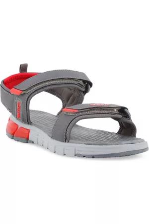 Sparx Men Grey & Orange Sports Sandals