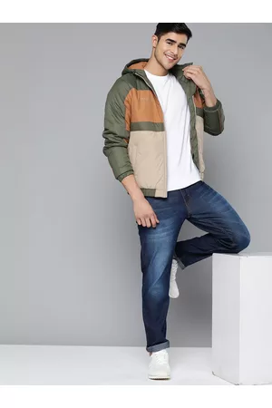 Sastodeal Online Shopping - https://www.sastodeal.com/mast-harbour -men-blue-white-colourblocked-lightweight-hooded-jacket-1436406-14364068.html  | Facebook