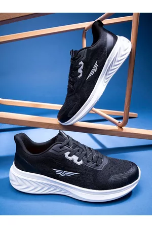 Red Tape Men Black Textile Running Shoes