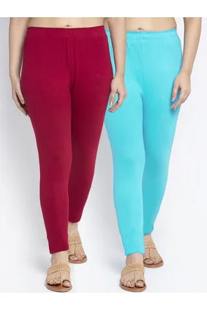 Jinfo Women Pack Of 2 Solid Ankle-Length Leggings