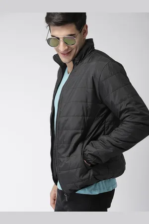 Mast & Harbour Men Black Solid Puffer Jacket