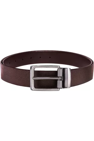 WildHorn Men Brown Textured Leather Belt