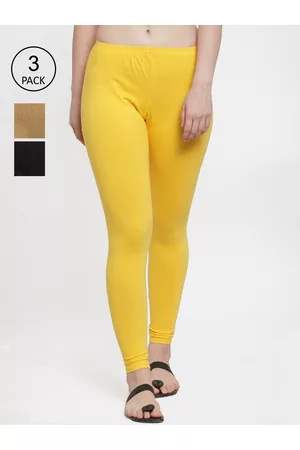 GRACIT Women Pack Of 3 Solid Ankle-Length Leggings