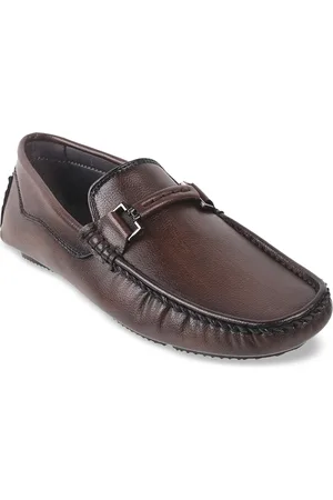 Metro Men Brown Leather Loafers