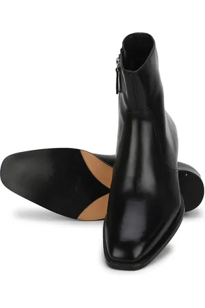 SAINT G. Men Black Leather Regular Boots