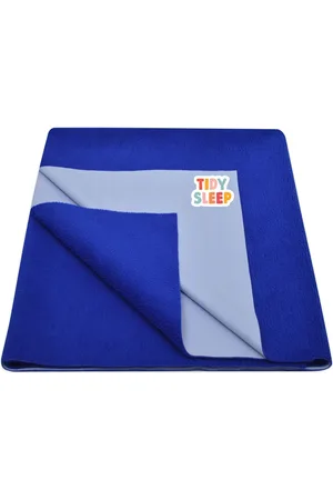TIDY SLEEP Kids Royal Blue Small Water Resistant Cotton Mattress Protector