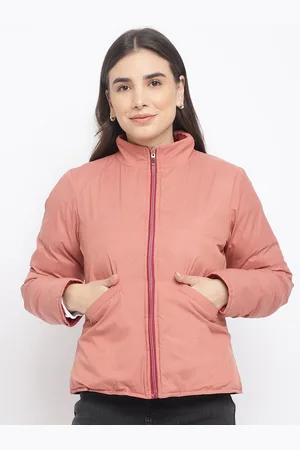 Latin Quarters Women Red Puffer Jacket