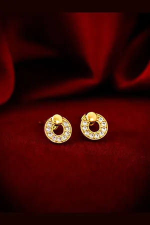 Aadita Gold-Toned Classic Studs Earrings
