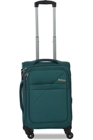 Teakwood Leathers Unisex Green Trolley Bag