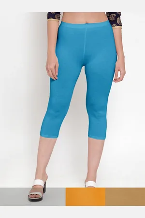 Jinfo Women Pack Of 3 Cotton Capris