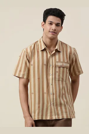 Fabindia Men Comfort Striped Casual Cotton Shirt