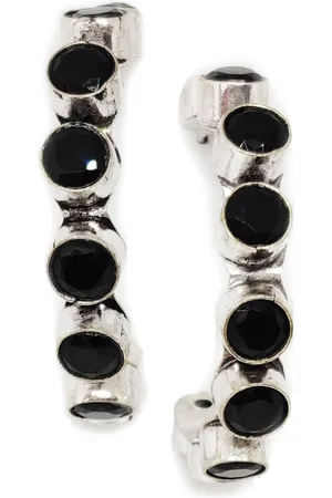 EL REGALO Black Contemporary Drop Earrings