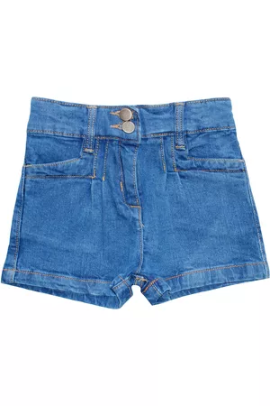 KiddoPanti Girls Blue Denim Denim Shorts
