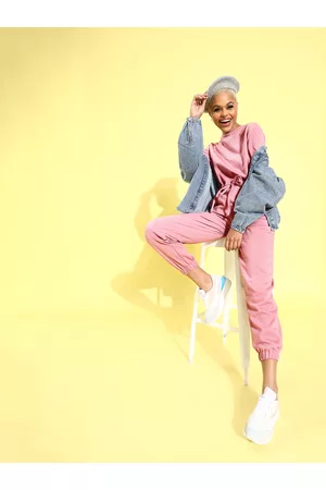 ATHENA Women Pretty Pink Sleek Jumpsuit