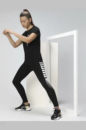 PUMA Women Black Printed Essentials Graphic Leggings