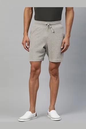Marks & Spencer Men Grey Self-Design Regular Shorts