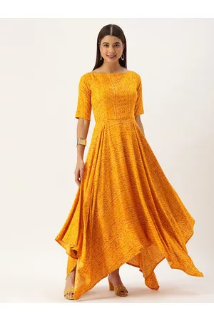 Ethnovog Yellow Maxi Dress