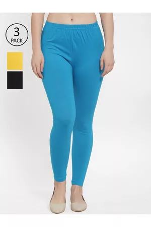 GRACIT Women Pack Of 3 Solid Ankle-Length leggings