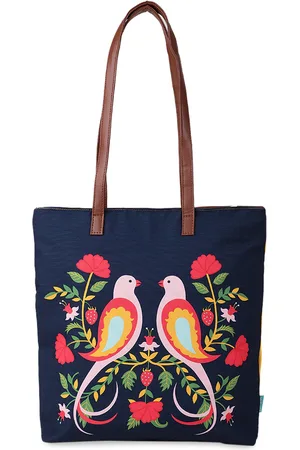 TEAL Navy Blue Printed Shoulder Bag