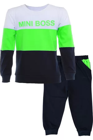 CATCUB Unisex Kids Colourblocked Cotton Clothing Set